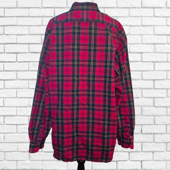 Ralph Lauren Red and Black Casual Button Down Shirt - Picture 2 of 5